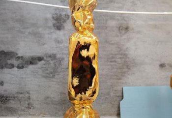 糖果雕塑廠，電鍍工藝制作，廣場不銹鋼糖果雕塑