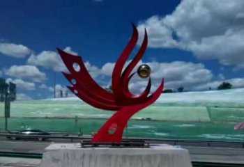 預定城市鳳凰雕塑 風景區(qū)彩繪雕塑 抽象擺件