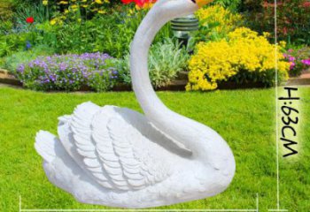 玻璃鋼仿真天鵝雕塑 酒店公園雕塑 風(fēng)景區(qū)擺件