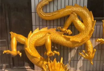 仿真龍頭雕塑，鑄銅動物雕塑，房地產售樓處擺件