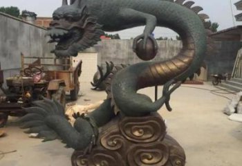 提供抽象龍頭雕塑，鑄銅動物雕塑，房地產售樓處擺件