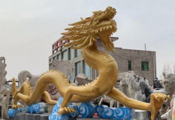 提供龍頭雕塑廠家，鑄銅動物雕塑，房地產售樓處擺件
