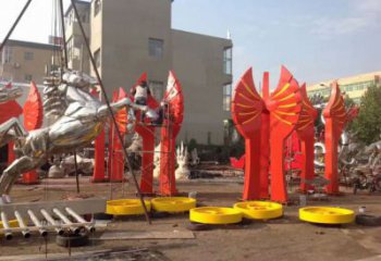 預定奔馬雕塑，城市建筑，公園廣場動物雕塑