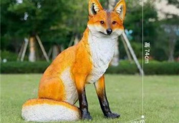 大型狐貍雕塑 門(mén)口創(chuàng)意雕塑 售樓處小品