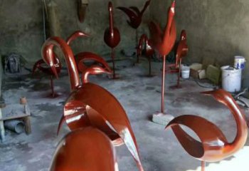 醫(yī)院鳥類雕塑，海洋擺件，拉絲工藝