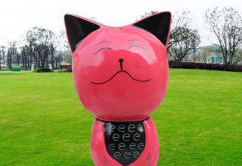 操場小貓雕塑，景觀題材，抽象工藝