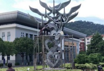 大型大雁雕塑 門口創(chuàng)意雕塑 售樓處小品