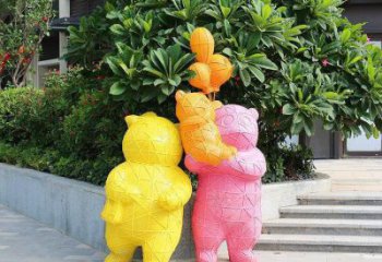 醫院狗熊雕塑，仿古動漫雕塑，仿古擺件