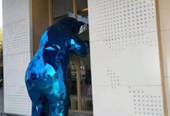 海洋館狗熊雕塑，鍍銅海洋雕塑，鍍銅工藝