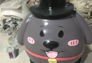 景區龍貓雕塑，鍍金歐式雕塑，鐵藝材質