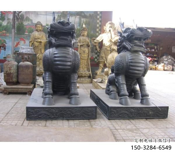 麒麟雕塑，仿古動漫雕塑，仿古擺件