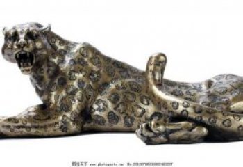 步行街獵豹雕塑，鍛造動(dòng)物雕塑，仿真方式