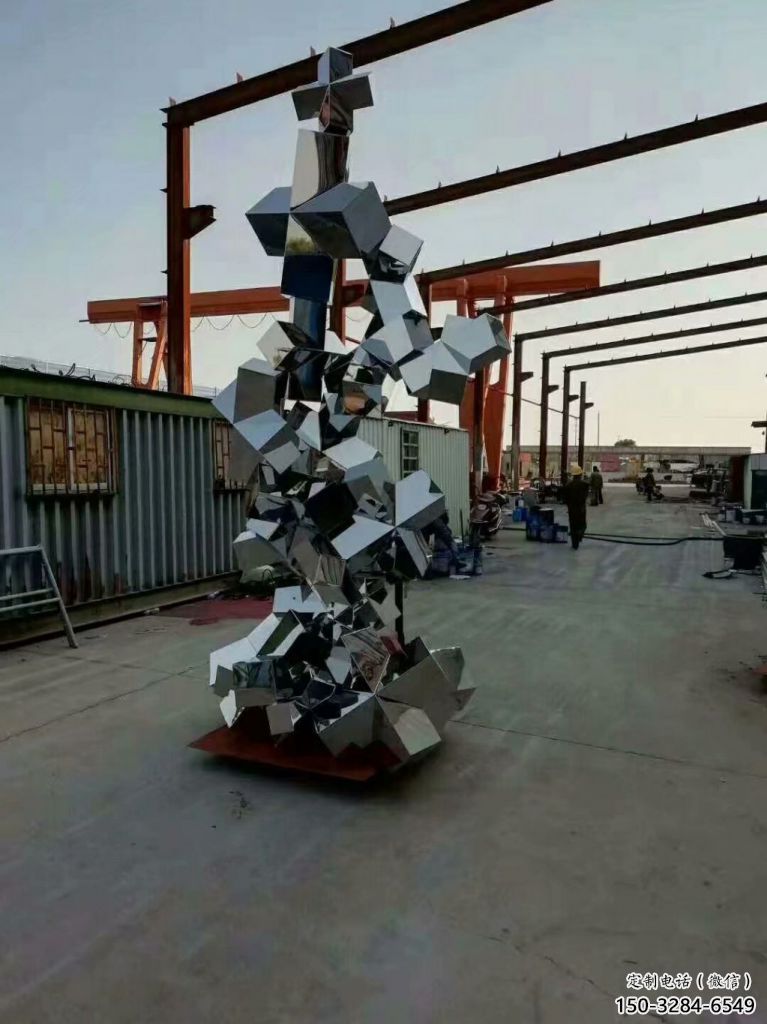 農(nóng)村景觀石雕塑，鏤空景觀雕塑，抽象效果