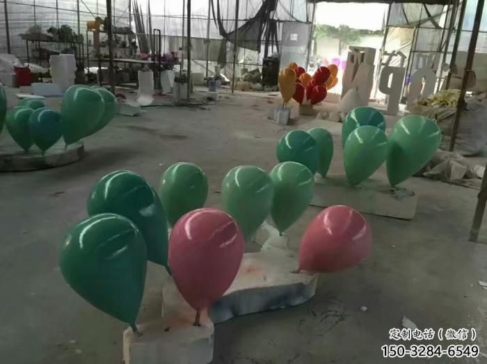 步行街氣球雕塑，鍛造景觀雕塑，烤漆方式
