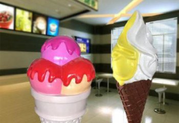 大型冰淇淋雕塑 商業(yè)街雪糕雕塑 宣傳主題擺件