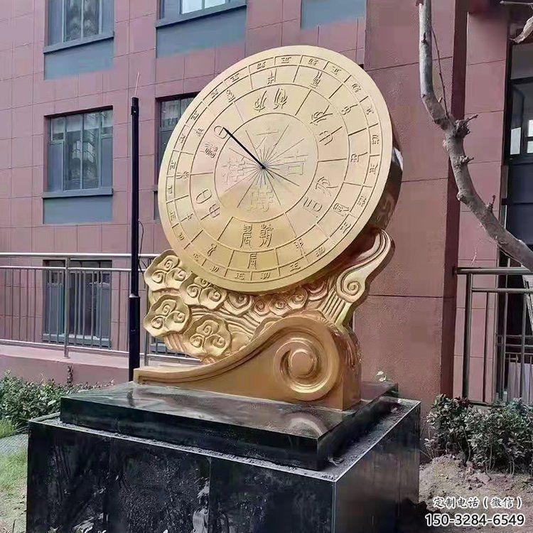 小區渾天儀雕塑，拉絲景觀雕塑，抽象效果