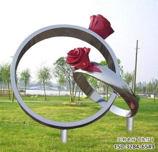 房地產戒指雕塑 現代景觀擺件 幾何雕塑 房地產戒指雕塑 現代景觀擺件 幾何雕塑