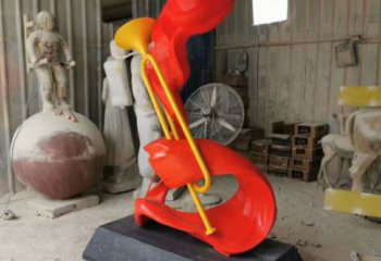 承接創(chuàng)意號角雕塑 啞光景觀小品 公園雕塑