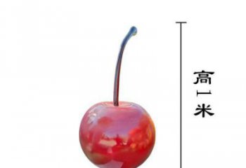 櫻桃雕塑 景觀校園水果雕塑 商業(yè)街雕塑