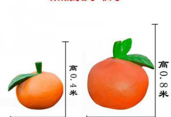 檸檬雕塑，水果仿真擺件，公園廣場雕塑 (9)