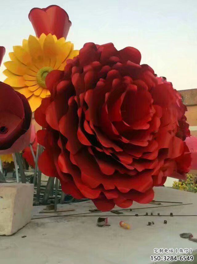 戶(hù)外向日葵雕塑 噴漆花卉雕塑 燈光花朵雕塑 戶(hù)外向日葵雕塑 噴漆花卉雕塑 燈光花朵雕塑
