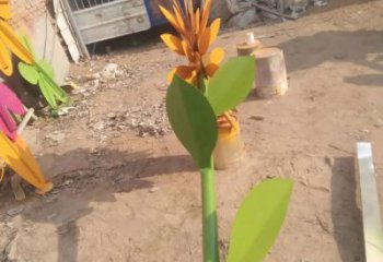 房地產向日葵雕塑 現代景觀花朵雕塑 幾何花卉雕塑