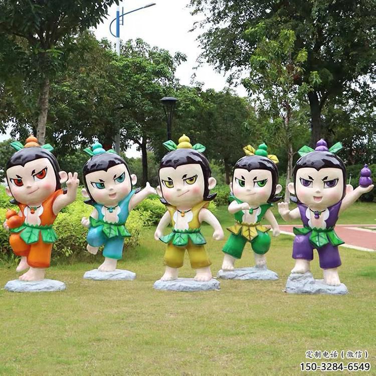 卡通葫蘆娃雕塑生產(chǎn) 店門口園林雕塑 動漫小品 卡通葫蘆娃雕塑生產(chǎn) 店門口園林雕塑 動漫小品