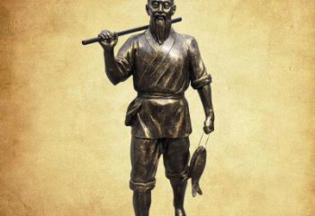 售樓處釣魚雕塑 商業(yè)街雕塑 民俗擺件
