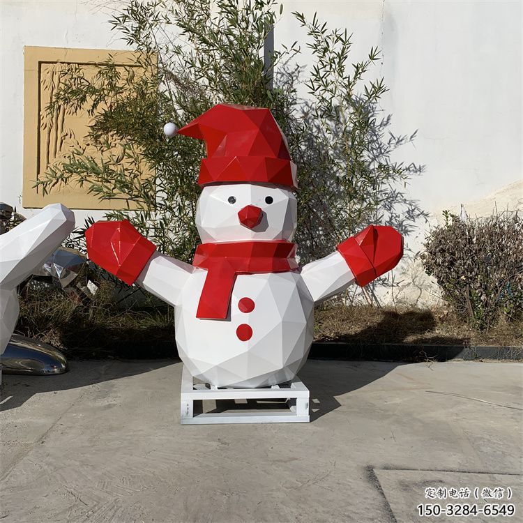 雪人雕塑廠家 風景區(qū)彩繪雕塑 抽象擺件