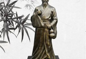 草地華佗雕塑 現代校園名醫雕塑 大型藥王雕塑