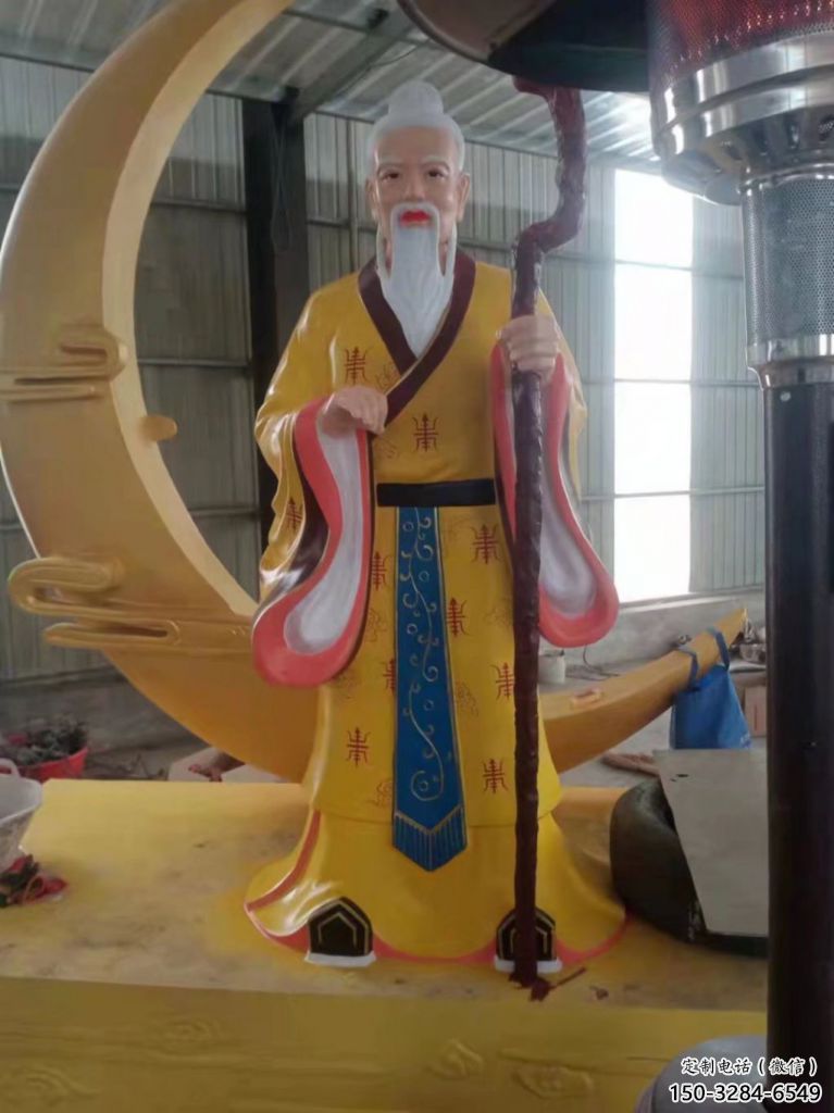 創(chuàng)意月老雕塑 景觀古代雕塑 公園神話雕塑