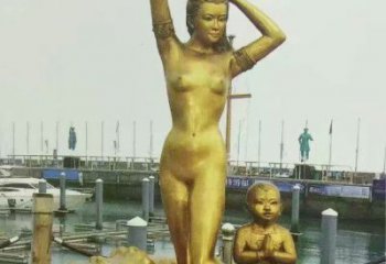 街道美人魚(yú)雕塑 現(xiàn)代景觀雕塑 彩繪動(dòng)漫雕塑