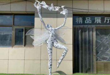 大型小精靈雕塑 鍛造發(fā)光卡通雕塑 房地產動漫雕塑