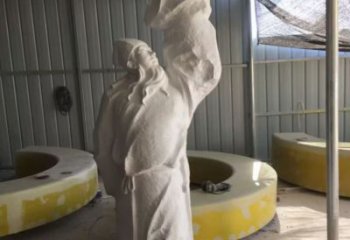 李白雕塑 抽象藝術(shù)人物雕塑 烤漆詩(shī)人雕塑