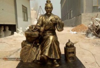 大型茶道雕塑 鍛造民俗雕塑 房地產(chǎn)制茶雕塑