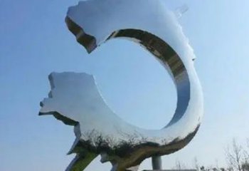 大型商場(chǎng)齒輪雕塑 仿真工業(yè)雕塑 鏡面機(jī)械雕塑