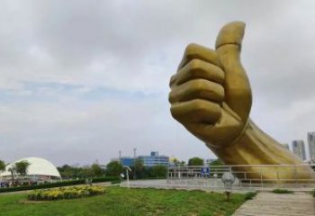 仿古拇指雕塑 騰飛大拇指雕塑 房地產點贊雕塑