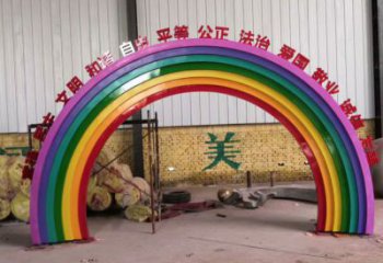 標(biāo)語(yǔ)大門(mén)雕塑