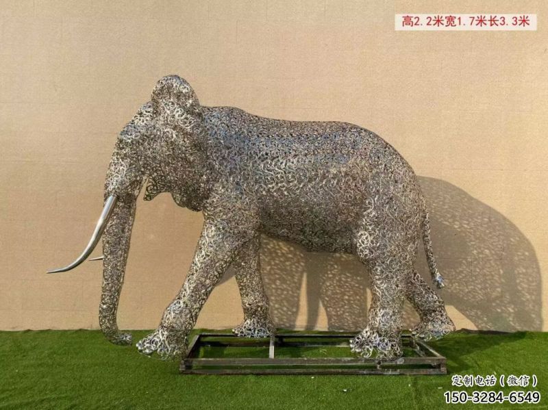 大象雕塑選定，景觀雕塑，景觀鏤空大象雕塑生產商