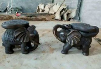 藝術(shù)大象雕塑優(yōu)選，城市裝飾，銅大象雕塑訂做