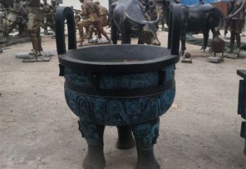 圓鼎雕塑，銅器景觀雕塑，鑄銅工藝