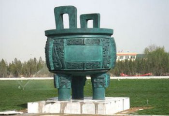 圓鼎雕塑，銅器景觀雕塑，鑄銅工藝