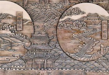 庭院浮雕訂做，街景小品，戶外城堡浮雕制作