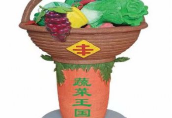 果籃雕塑標準，多彩藝術(shù)，景觀白菜果籃雕塑供應