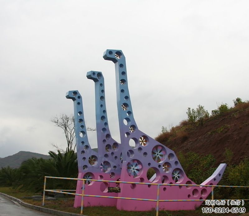 鏤空主題恐龍雕塑生產，透雕系列，戶外恐龍雕塑生產商