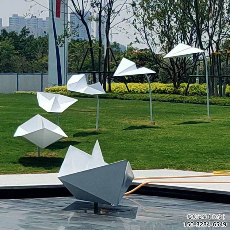 紙船雕塑標準，街頭藝術，廣場折紙船雕塑通用