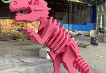 抽象恐龍雕塑提供，多彩藝術，中式恐龍骨架雕塑通用