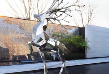 商場小鹿雕塑常用，公園小品，切面小鹿雕塑生產(chǎn)商
