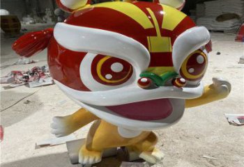 影視劇卡通獅子雕塑，創意藝術體系，動物美陳類型