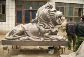園林獅子雕塑服務(wù)商，美陳雕塑，趴獅雕塑精選